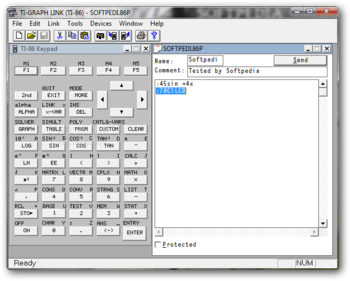 TI-Graph Link 86 screenshot