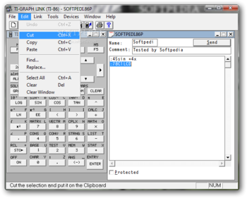 TI-Graph Link 86 screenshot 2