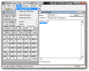 TI-Graph Link 86 screenshot 3