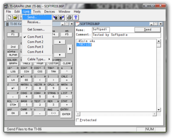 TI-Graph Link 86 screenshot 6