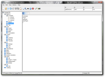 TI-Program Editor for Voyage 200 screenshot