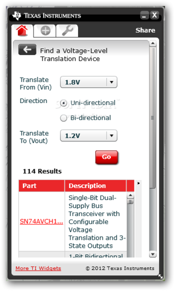 TI Widgets Toolbox screenshot 6