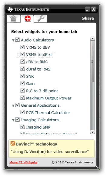 TI Widgets Toolbox screenshot 8