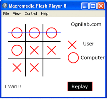 Tic Tac Toe Flash screenshot