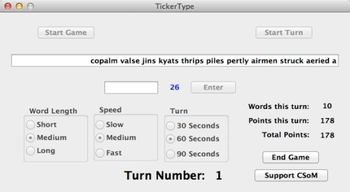 TickerType screenshot