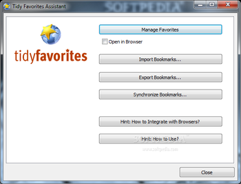 Tidy Favorites screenshot