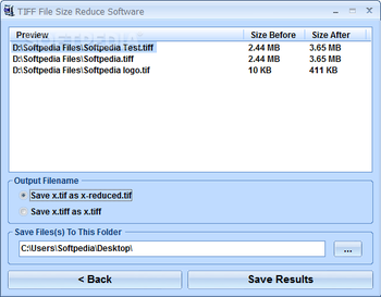 TIFF File Size Reduce Software screenshot 3