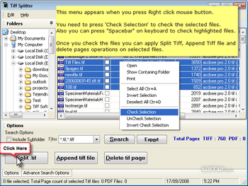 TIFF Splitter screenshot 2