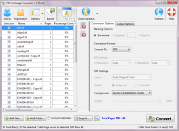 TIFF to Image Converter screenshot