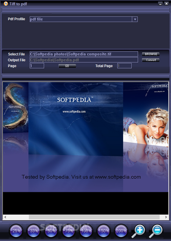 TIFF to PDF screenshot