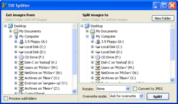 TiffSplitter screenshot 2