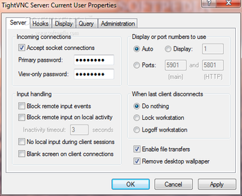 TightVNC Portable Edition screenshot 3