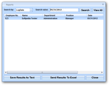 Time Attendance Recorder Software screenshot 4