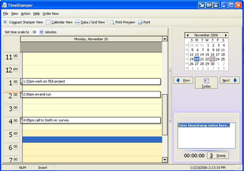 Time Billing Utility - TimeStamper screenshot