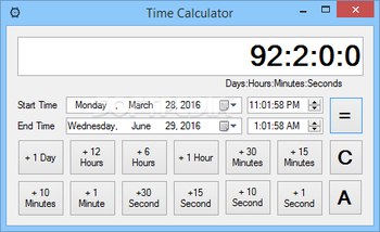 Time Calculator screenshot