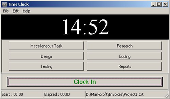 Time Clock screenshot