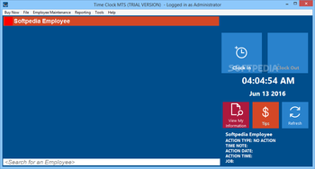 Time Clock MTS screenshot