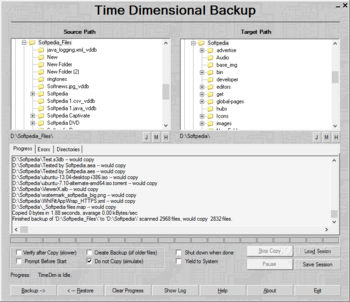 Time Dimensional Backup screenshot