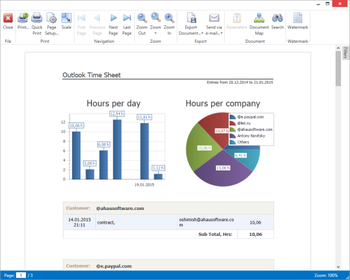 Time Tracker Outlook Add-In screenshot 2