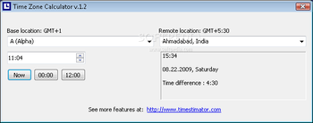 Time Zone Calculator screenshot