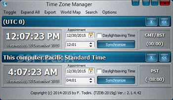Time Zone Manager screenshot