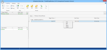 TimeBillingWindow screenshot