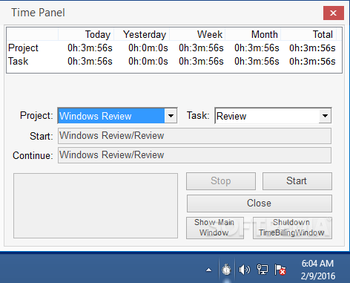 TimeBillingWindow screenshot 15