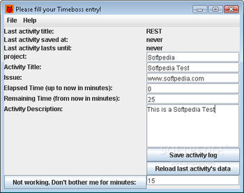 Timeboss screenshot 2
