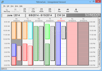 T@imeCalc screenshot