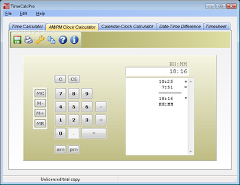 TimeCalcPro screenshot 2