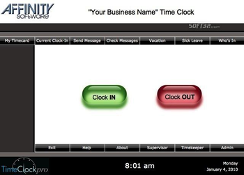 TimeClockpro Windows screenshot