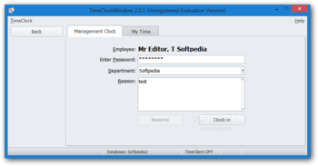 TimeClockWindow screenshot 21
