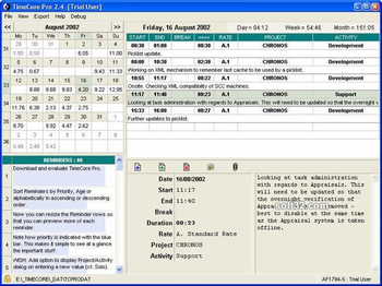 TimeCore Pro screenshot