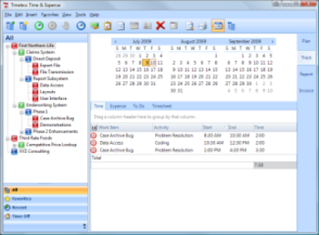 Timeless Time and Expense 3.0 screenshot