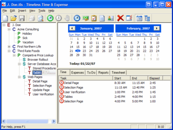 Timeless Time and Expense Personal screenshot 2
