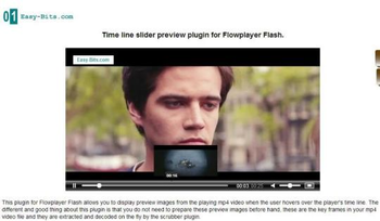 Timeline Thumbnails Flowplayer Flash Plugin screenshot