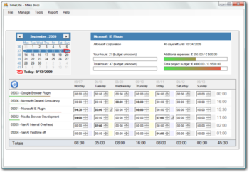 TimeLite screenshot