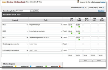 TimeLive Time Tracking Software screenshot