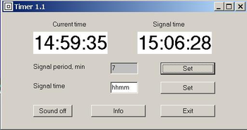 Timer screenshot