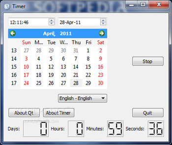 Timer screenshot