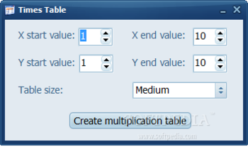 Times Table screenshot