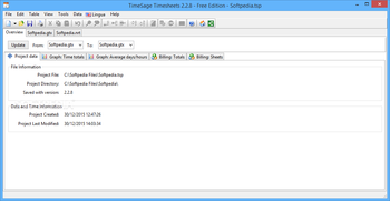 TimeSage Timesheets Free Edition screenshot