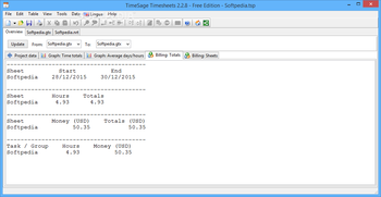 TimeSage Timesheets Free Edition screenshot 4