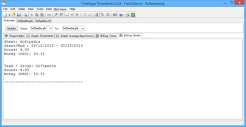 TimeSage Timesheets Free Edition screenshot 5