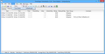 TimeSage Timesheets Free Edition screenshot 9