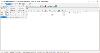 TimeSage Timesheets Pro Edition screenshot 5