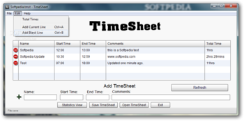 TimeSheet screenshot 2
