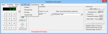 TimeSheet Calculator screenshot 5