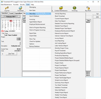 Timesheets MTS screenshot 5