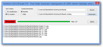 TimeSort screenshot